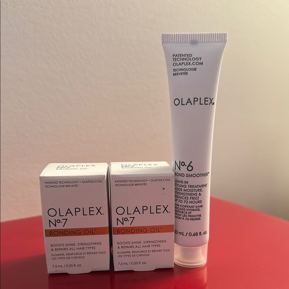 Olaplex n7 bonding oil and n6 leave in conditioner travel size